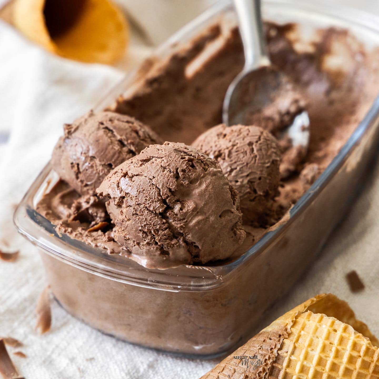 Easy No-Churn Chocolate Chocolate Chip Ice Cream